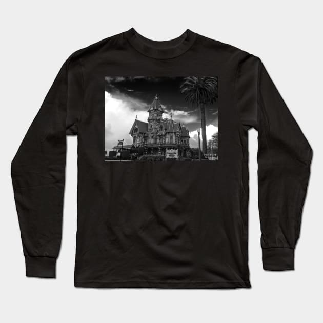 Historic Carson Mansion Long Sleeve T-Shirt by Foggy Fantasy 